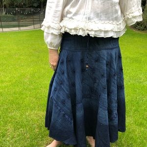 NWT Dark Blue Denim Skirt